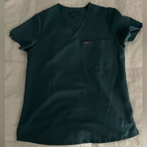 FIGS Sea-foam Green Catarina Scrub Top